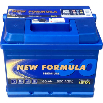 Акумулятор автомобільний NEW FORMULA PREMIUM 60Ah (+/-) (600EN) (5602320250)[89596]