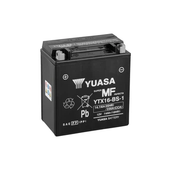 Аккумулятор автомобильный Yuasa 12V 14,7Ah MF VRLA Battery (YTX16-BS-1)[50380]
