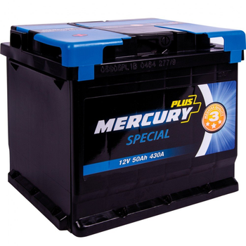 Акумулятор автомобільний MERCURY battery SPECIAL Plus 50Ah (P47297)[50149]