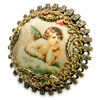 Кольцо "Ангел" от Michal Negrin с латунным плетением