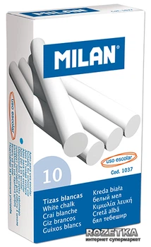 Крейда Milan 10 шт Біла (8411574010371)