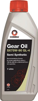 Трансмісійна олива Comma Gear Oil SX75W-90 GL4 1 л (SXGL41L)