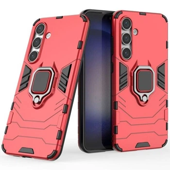 Чохол з підставкою Deexe Hybrid Case для Samsung Galaxy S24 FE (S721) - Red