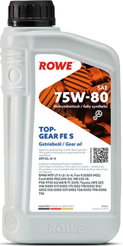 Трансмиссионное масло ROWE Hightec Topgear FE SAE 75W-80 S 1 л (25066-0010-99)