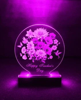 Нічник подарунок до Дня вчителя Happy Teacher's Day (принт 19)