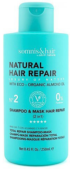 Szampon i maska Somnis and Hair Natural Hair Repair do włosów puszących się i suchych 2 w 1 250 ml (8436009786386)