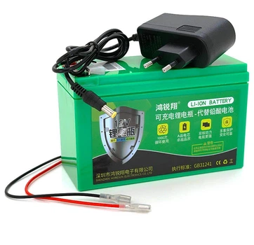 Аккумуляторная батарея литиевая QiSuo Li1208 12V 8Ah Li-ion 18650, + зарядное 12,6В 1А