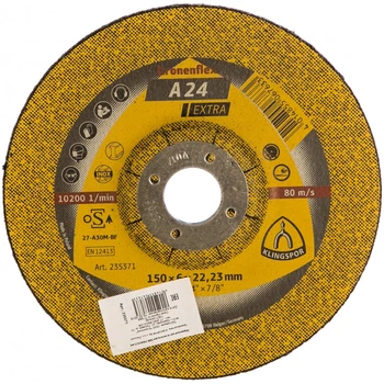 Зачистной диск Klingspor Kronenflex A 24 Extra (150х6х22.23 мм) прямой круг по металлу (21077)