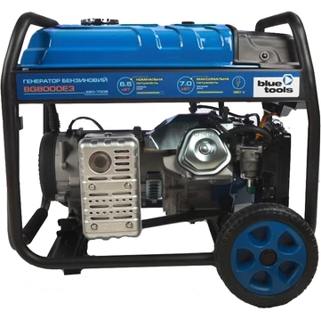 Бензиновый генератор BLUETOOLS BG8000E3 (7 кВт, 50 Гц, 400 В, 25 л) трехфазный (23001)