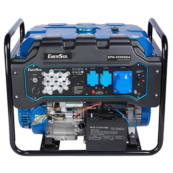 Бензиновый генератор EnerSol EPG-5500SEA (5.5 кВт, 50 Гц, 230 В, 26 л) электростартер однофазный с выходом под ATS (23110)