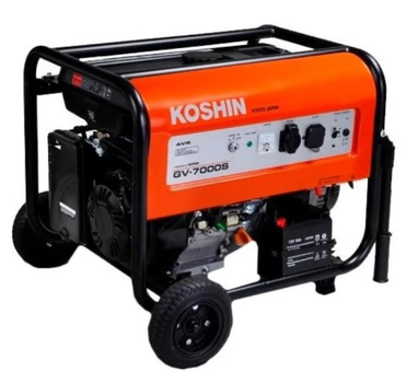 Бензиновый генератор Koshin GV-7000S-BAC (5.5 кВт, 50 Гц, 230 В, 24.5 л) однофазный (23102)