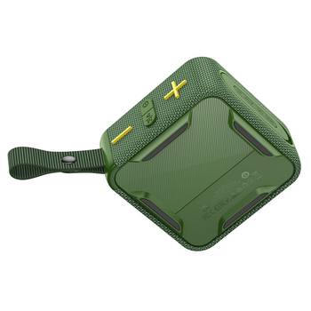 Зеленая портативная колонка Borofone BP16 с Bluetooth версии 5.2.
