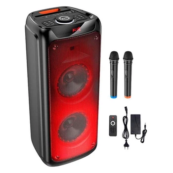 Акустика-караоке Bluetooth колонка із мікрофоном HOCO DS53 120W |BT5.0, 2Mic, 3H, TWS/TF/USB/AUX| Black
