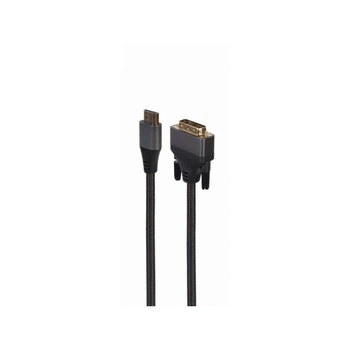 Кабель мультимедийный HDMI to DVI 1.8m 18+1pin, 4K 30Hz Cablexpert (CC-HDMI-DVI-4K-6)[19791]