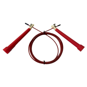Скакалка для кросфіту червона red SVN-2695
