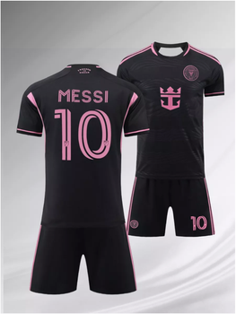 Форма футбольная детская Messi (Месси) 10 Интер Майами (Inter Miami) 24/25, 26-140-145 см. черная