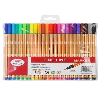 Набір ручок лайнерів Stenson WW00176ST "Fine Line" 24 кольорів