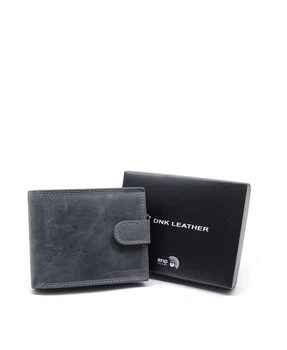 Гаманець чоловічий DNK Leather DNK-N992L-CHM-BLACK сірий