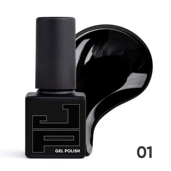 Гель-лак Jerden Proff 001 Black чорний. 5 мл