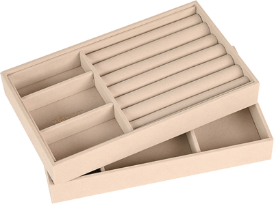 Органайзер для украшений MBM MY HOME Пектораль двухуровневый Бежевый FH-56 BEIGE