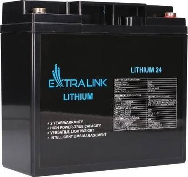 Аккумуляторная батарея LiFePO4 24AH 12.8V BMS EX.30424 (5905090330424)