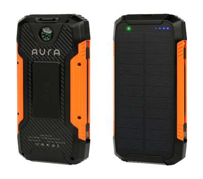 УМБ AURA NRG-30SE ARM SOLAR 30000 mAh Wireless charging Orange