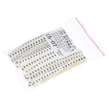 Резисторы SMD 1206 1/4Вт 660 штук 1% 1Ом-1Мом набор SMD-резисторов