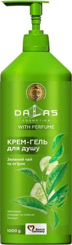 Крем-гель для душа Dalas Зеленый чай и огурец 1000 мл (4260637722607)