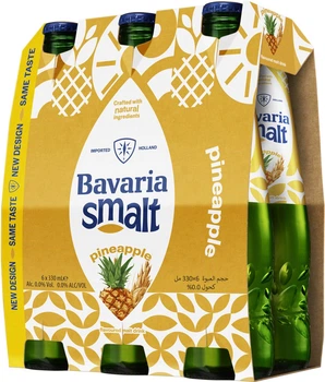 Упаковка безалкогольного солодового напою Bavaria Smalt Pineapple 0% 0.33 л Мультипак x 6 шт (8714800051316_8714800051309)