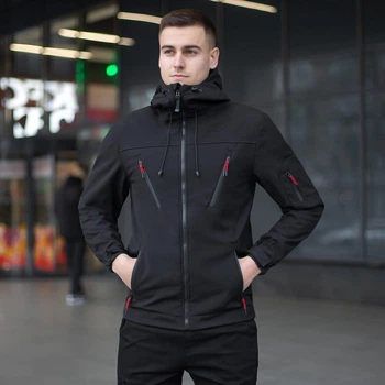 Куртка Pobedov Korol' Lev Soft Shell черный XL