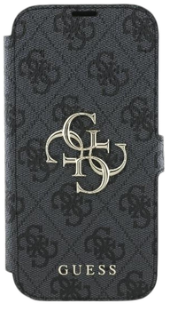 Чохол-книжка Guess Book 4G Metal Logo для Apple iPhone 16 Pro Max Black (GUBKP16X4GMGGR)