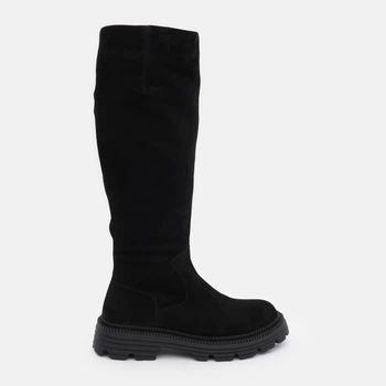 Женские зимние сапоги кожаные Bistfor 44506/46evro 37 24.2 см Черные (ROZ6501024545)