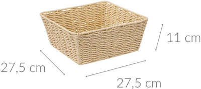 Koszyk na pieczywo i owoce 5five Simply Smart Kord 27.5 x 11 x 27.5 cm (3560232576959)