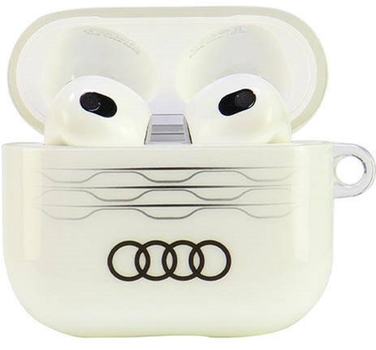 Чохол Audi IML Geometric Pattern для AirPods 3 White (6955250228213)