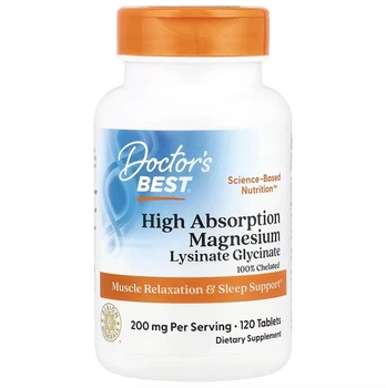 Хелатований магній, Doctor's Best, 100 мг, 120 таблеток