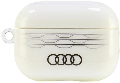 Etui Audi IML Geometric Pattern do AirPods Pro 2 White (6955250228220)