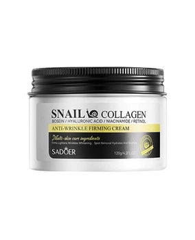 Крем для обличчя з муцином равлика Sadoer Snail Collagen Anti-Wrinkle Firming Cream