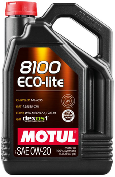 Моторна олива Motul 8100 Eco-lite SAE 0W20 (5 л) (108536)