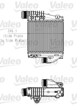 Интеркулер Valeo 818290 Peugeot 308, 2008; Citroen C4; Opel Grandland X 9675627980