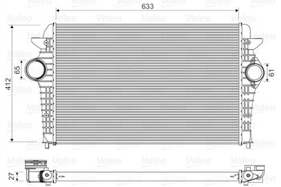 Интеркулер Valeo 818344 Volkswagen Sharan; Ford Galaxy 1212577, 7M3145804