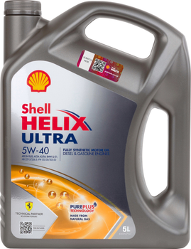 Моторное масло Shell Helix Ultra 5W-40 5 л (ТОВ-У512784)