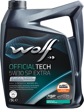 Моторное масло Wolf OfficialTech 5W30 C3 SP Extra 5 л (1049360)