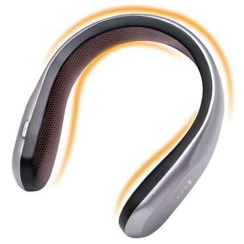 Портативный переносной обогреватель для шеи Handy Heater USB ABS Пластик Серый