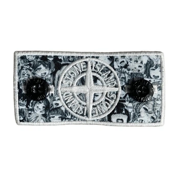 Патч Стон Айленд (Stone Island) Anime Ahegao Glow + 2 гудзики Білий