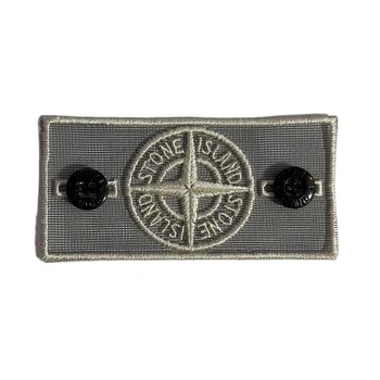 Патч Стон Айленд (Stone Island) Ice Mesh + 2 гудзики Білий