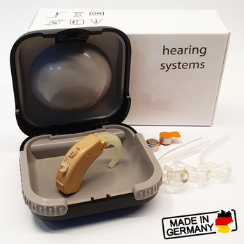 Слуховий апарат Hearing Systems BE103 мініатюрний та надійний для компенсації легких та середніх втрат слуху