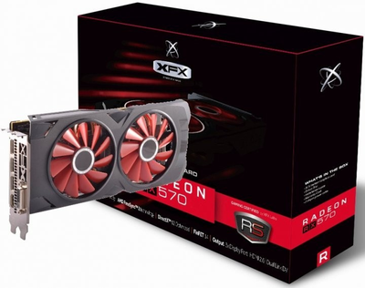 Видеокарта XFX Radeon RX 570 RS 4GB Black Edition