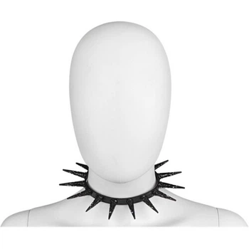 Чокер Gothic Punk з шипами Seta Decor 24-546BLK