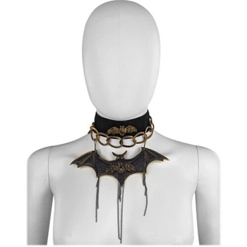 Чокер-кольє Bat Queen Seta Decor 21-606BLK-GL