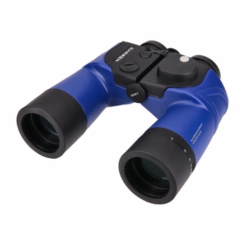 Бінокль Carbon 10x50 WP Compass/Reticle Blue з далекомірною сіткою та компасом